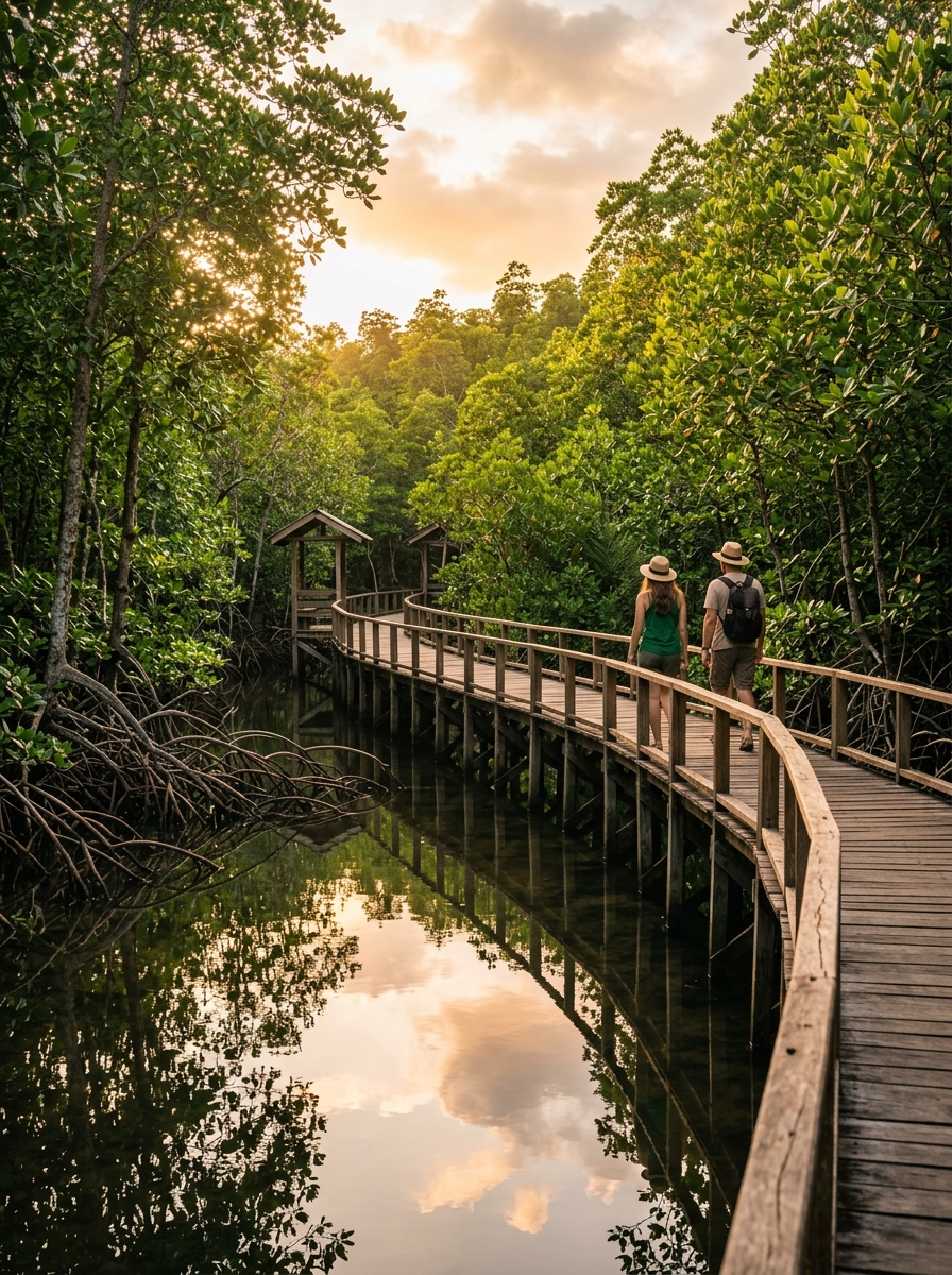 Hutan mangrove tepi teluk